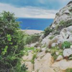 Sea through the rocks