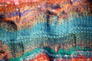 colourful knitting